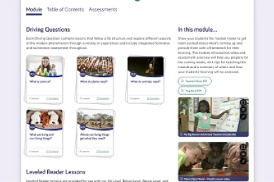 Screenshot of STEM lesson
