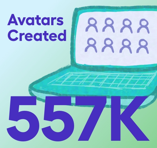 557,000 Avatars Created