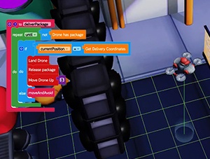 robots in a video game