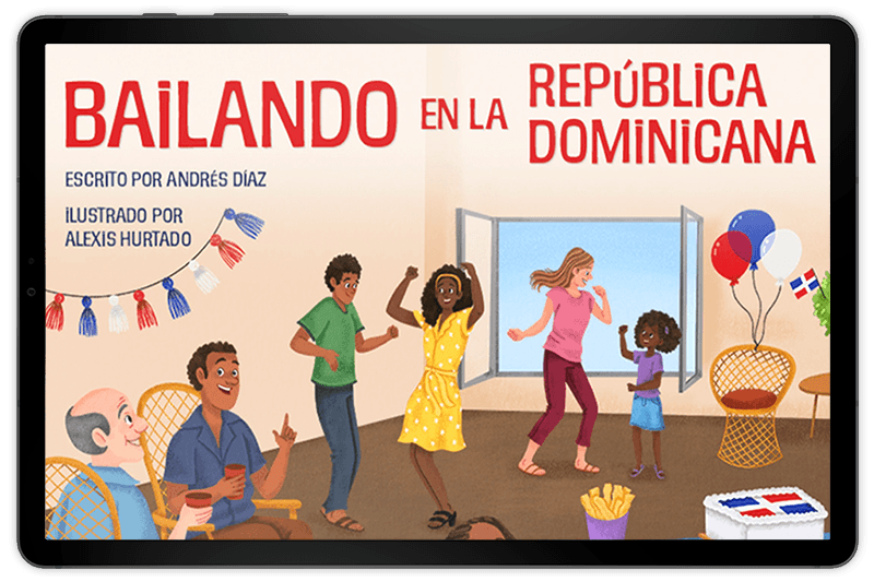 Screenshot of an Imagine Español lesson featuring "Bailando en la República Dominicana"