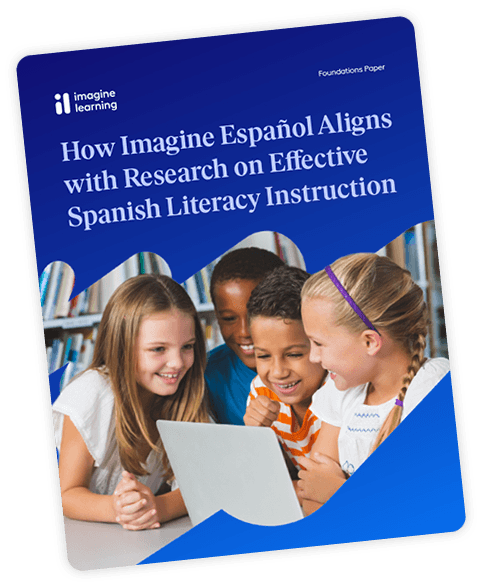 Cover page of an Imagine Español research paper