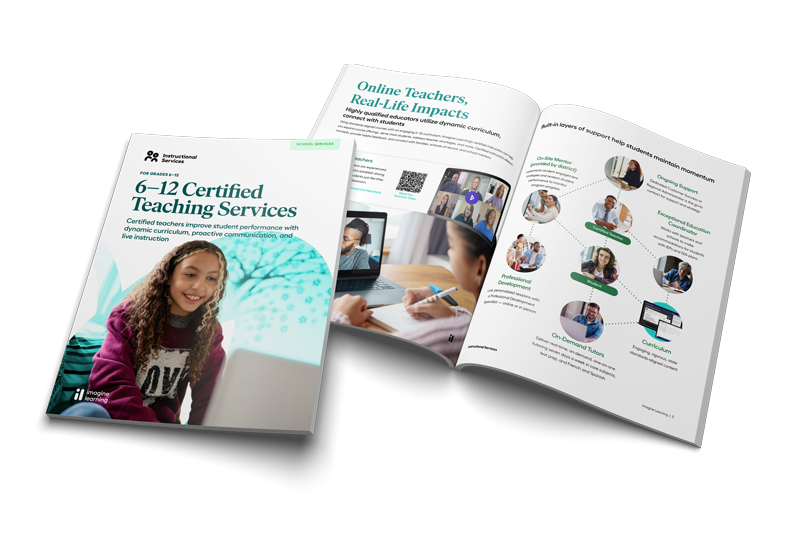 An image of the printed 6-12 Certified Teaching Services brochure