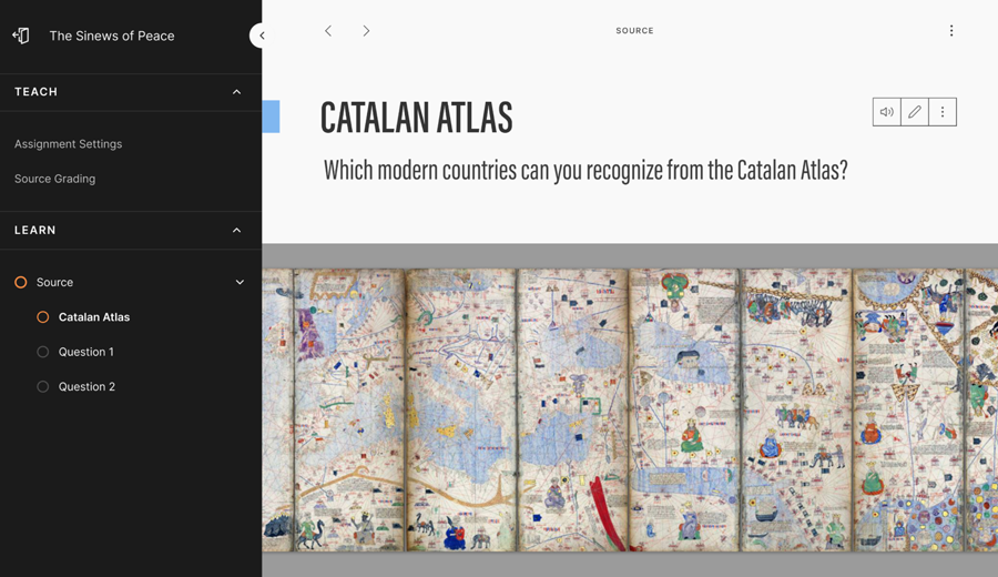 Traverse in product screen