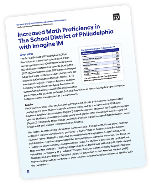 Cover page of an Imagine IM research paper